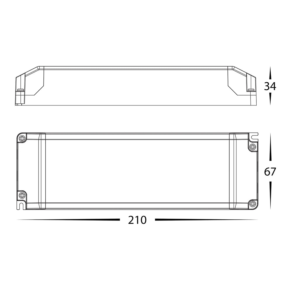 Indoor 100W 12V DC LED Constant Voltage Driver - HV9668-12V100W