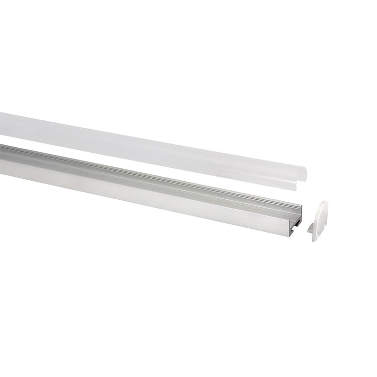 Rounded 1 Metre 23x19mm Aluminium LED Profile - HV9690-2119