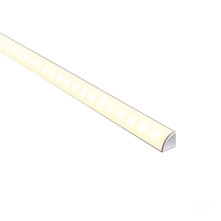 Micro Corner 1 meter 10x10mm Aluminium LED Profile Silver - HV9691-1010