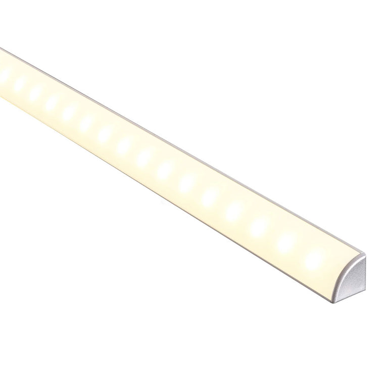 Corner 1 meter 20x20mm Aluminium LED Profile Silver - HV9691-2020