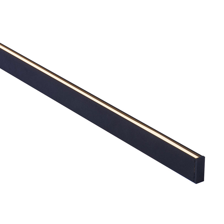 Suspended 1 Meter 10x26mm Aluminium LED Profile Black - HV9693-1045-BLK