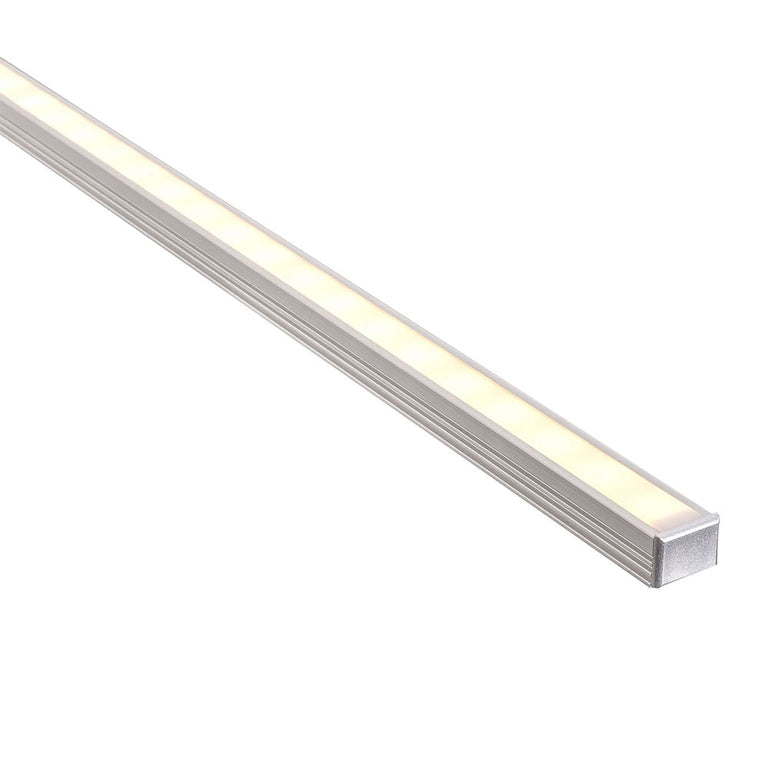 Shallow Square 2 Meter 16x12mm Aluminium LED Profile -  HV9693-1612-2M
