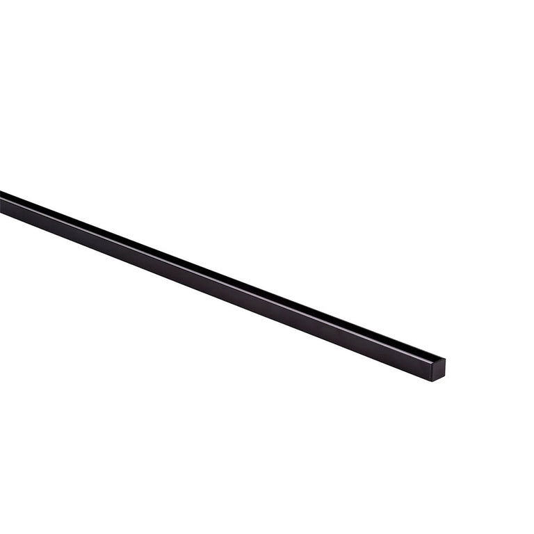 Shallow Square 2 Meter 16x15mm Aluminium LED Profile Black -  HV9693-1615-BLK-2M
