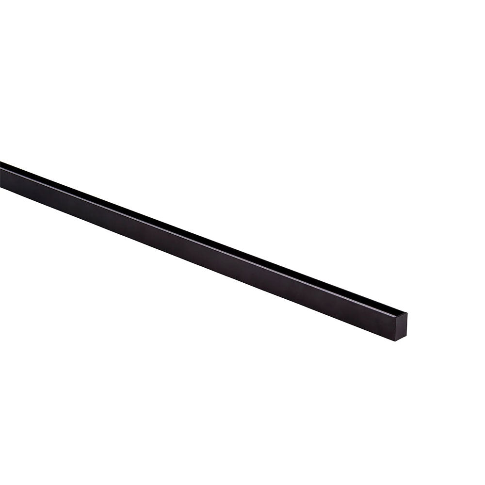Surface Mounted or Suspended 3 Meter 16x22mm Aluminium LED Profile Black -  HV9693-1622-BLK-3M