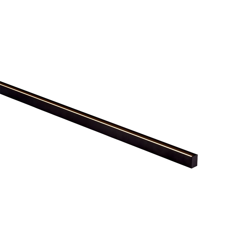 Surface Mounted or Suspended 1 Meter 16x22mm Aluminium LED Profile Black -  HV9693-1622-BLK