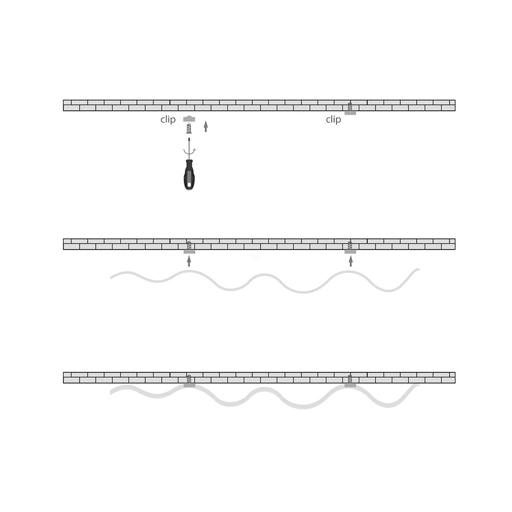 Shallow Square 1 Meter 18x6mm Bendable Aluminium LED Profile Silver - HV9693-1806