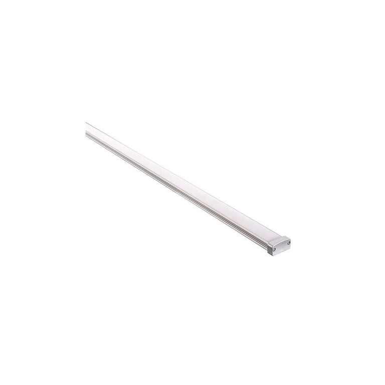 Shallow Square 3 Meter 19x8mm Weatherproof Aluminium LED Profile Silver - HV9693-1808-3M