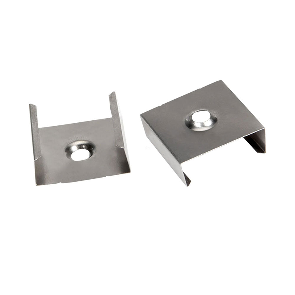 Shallow Square 3 Meter 19x8mm Weatherproof Aluminium LED Profile Silver - HV9693-1808-3M