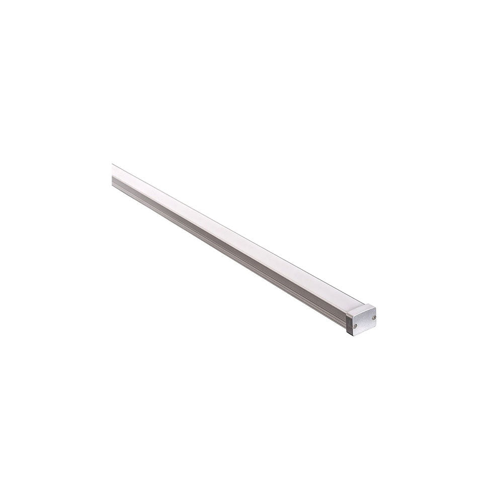 Shallow Square 2 Meter 18x13mm Weatherproof Aluminium LED Profile Silver - HV9693-1812-2M