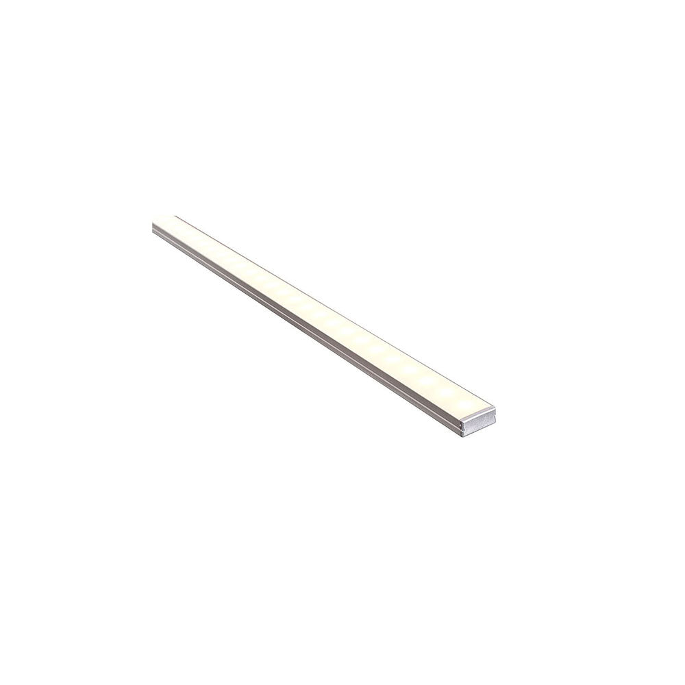 Shallow Square 3 Meter 23x10mm Aluminium LED Profile Silver - HV9693-2310-3M