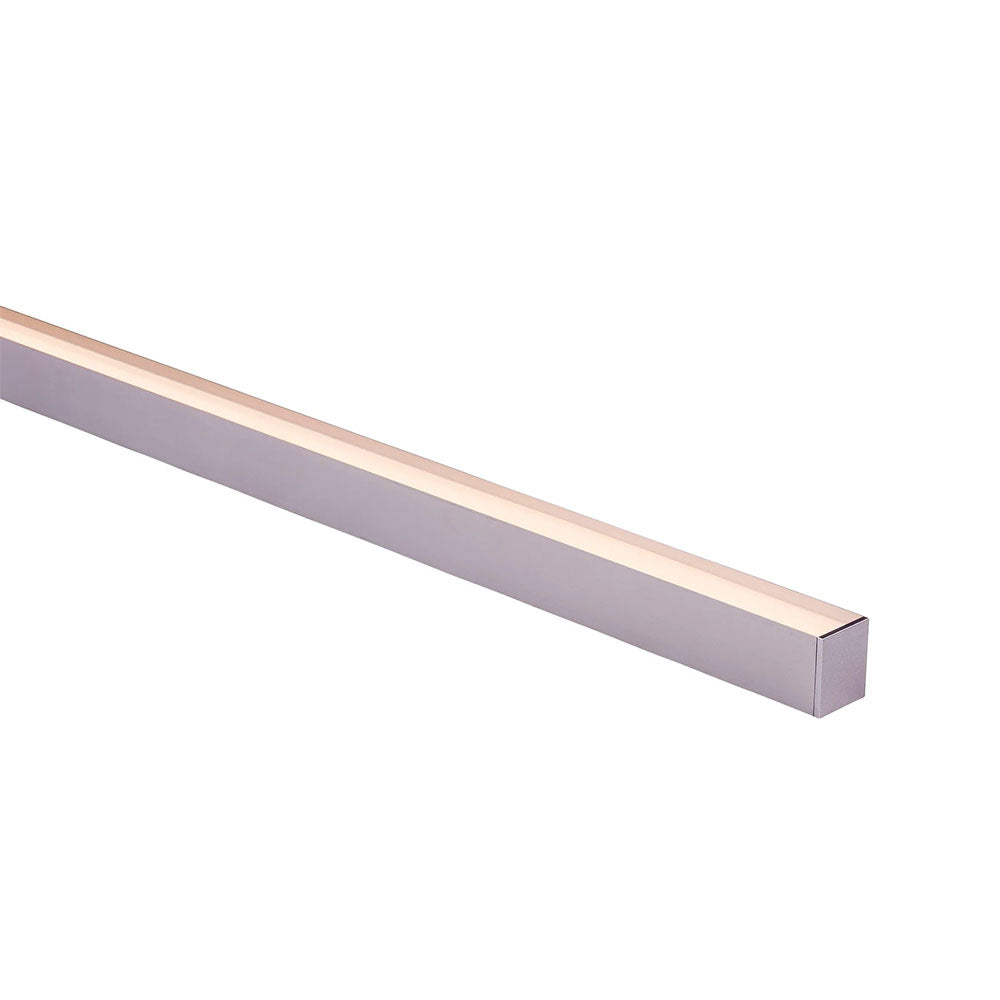 Surface Mounted or Suspended 2 Meter 31x36mm Aluminium LED Profile Silver - HV9693-3136-2M