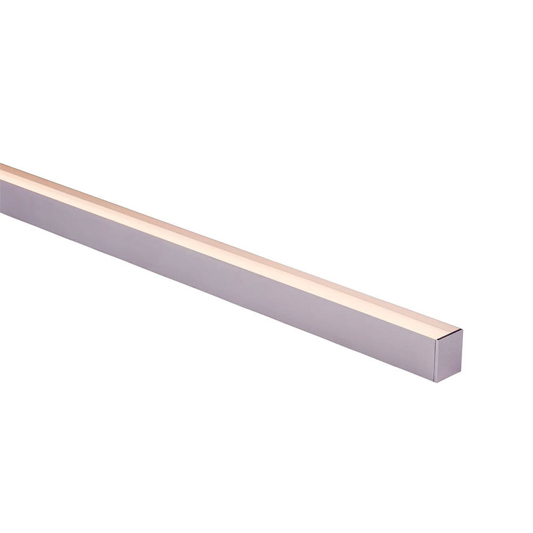 Surface Mounted or Suspended 2 Meter 31x36mm Aluminium LED Profile Silver - HV9693-3136-2M