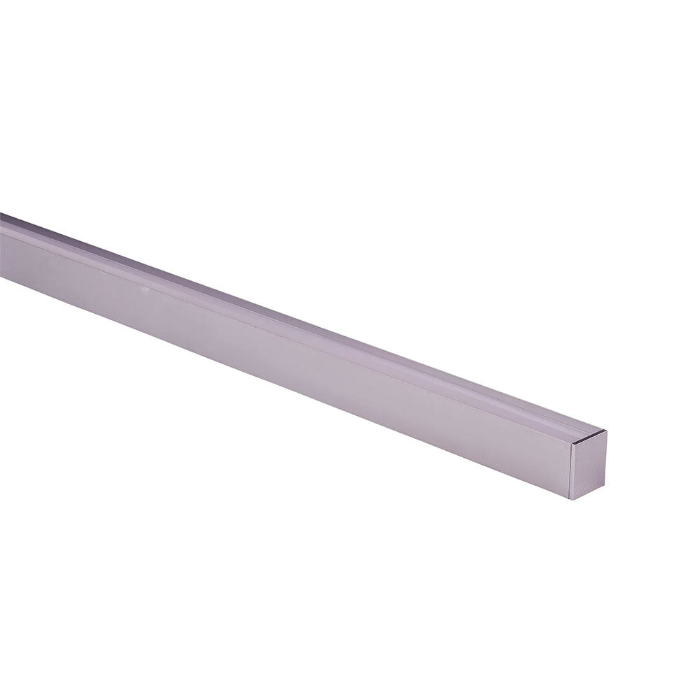 Surface Mounted or Suspended 2 Meter 31x36mm Aluminium LED Profile Silver - HV9693-3136-2M