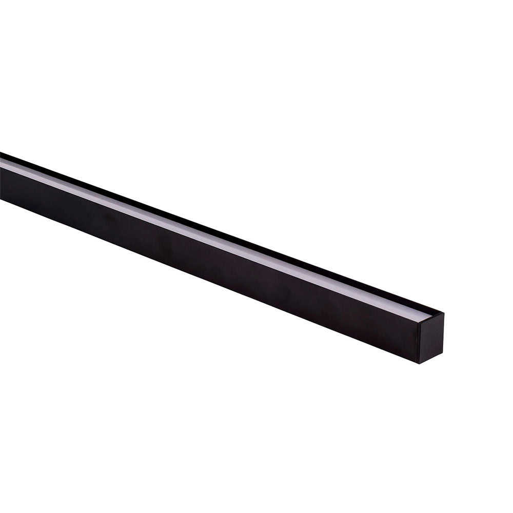 Surface Mounted or Suspended 1 Meter 31x36mm Aluminium LED Profile Black - HV9693-3136-BLK