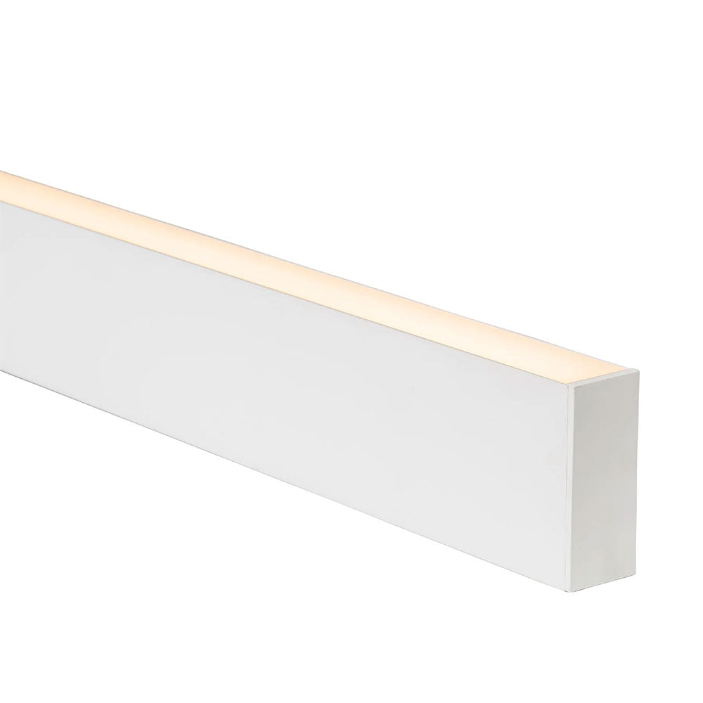 Suspended or Surface Mounted 2 Meter 38x90mm Aluminium LED Profile White - HV9693-3890-WHT-2M