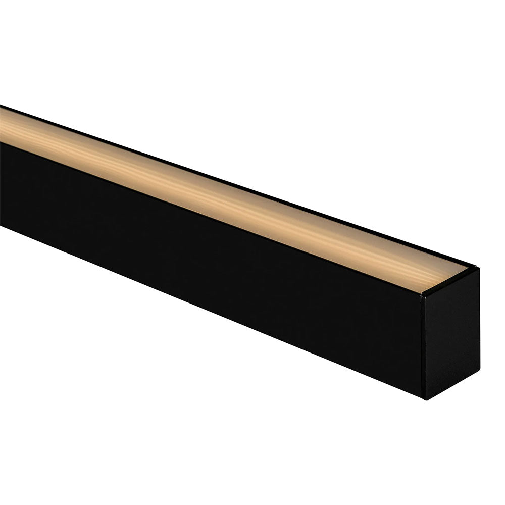 Suspended or Surface Mounted 1 Meter 52x70mm Aluminium LED Profile Black - HV9693-5270-BLK