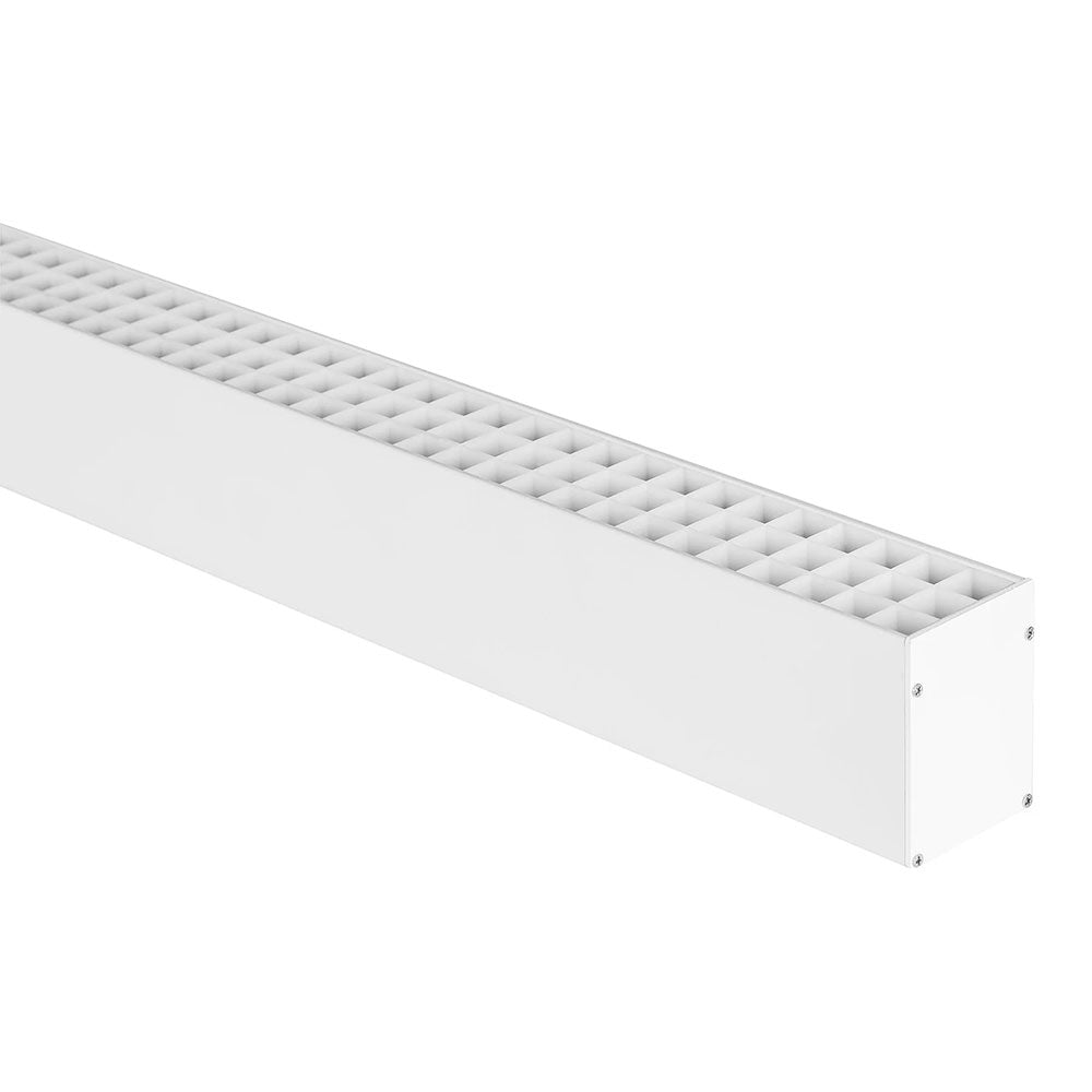 Suspended or Surface Mounted 2 Meter 52x70mm Aluminium LED Profile White - HV9693-5271-WHT-2M