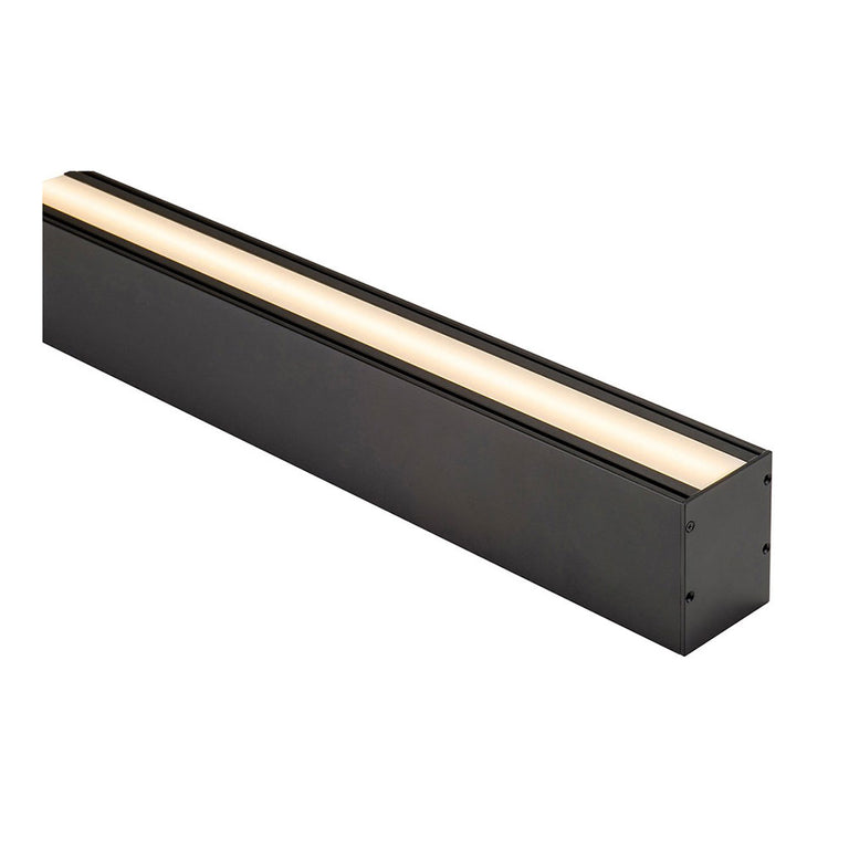 Suspended Up & Down 3 Meter 60x80mm Aluminium LED Profile Black - HV9693-6080-BLK-3M
