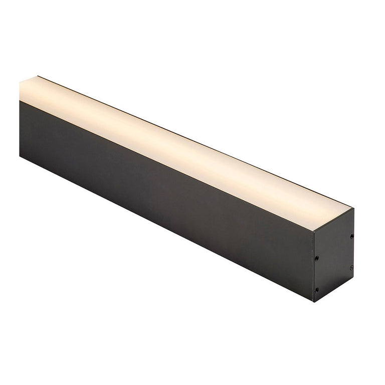 Suspended Up & Down 3 Meter 60x80mm Aluminium LED Profile Black - HV9693-6080-BLK-3M