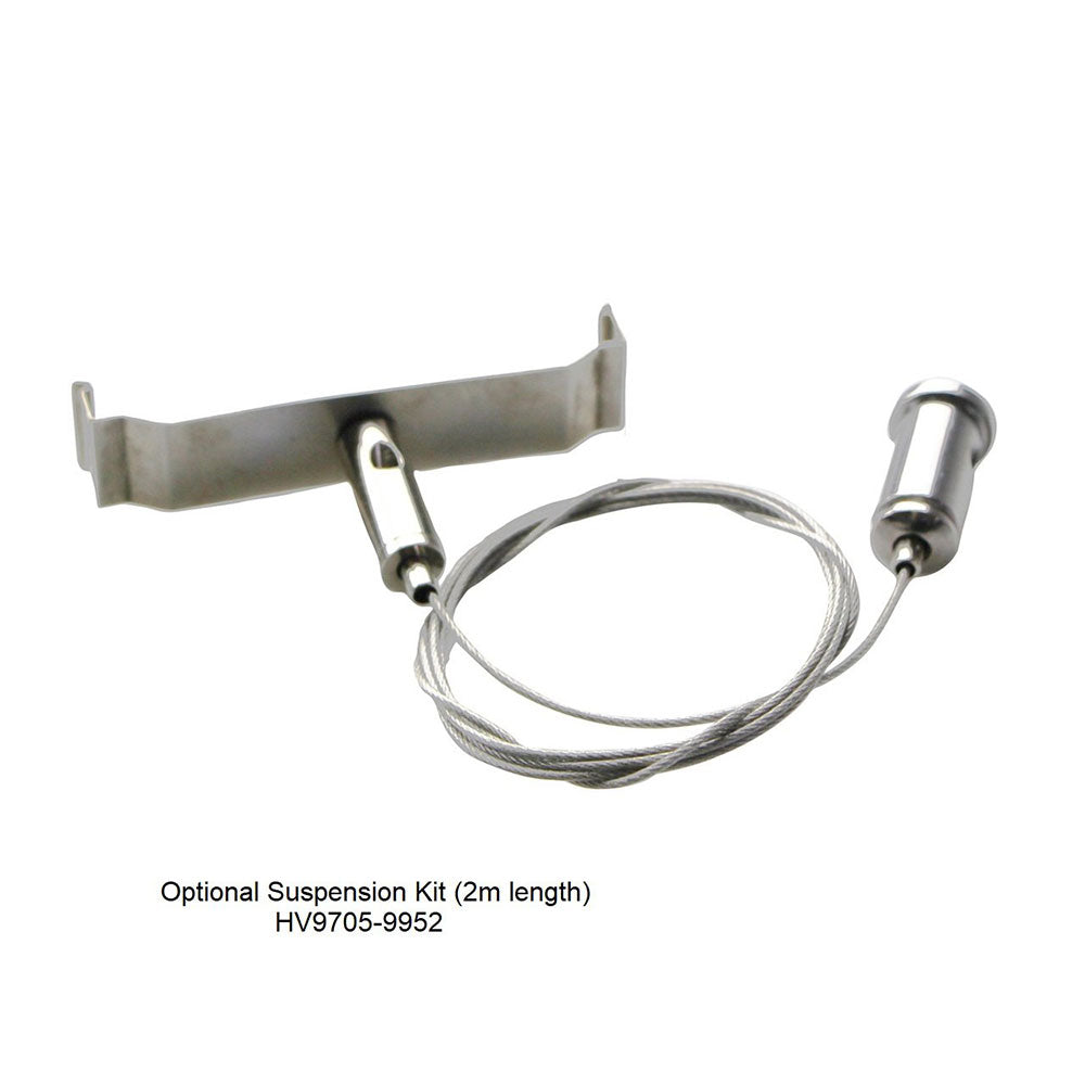 Suspended Up & Down 1 Meter 60x80mm Aluminium LED Profile Silver - HV9693-6080