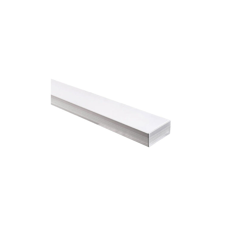 Deep Square 3 Meter 80x35mm Aluminium LED Profile Silver - HV9693-8035-3M
