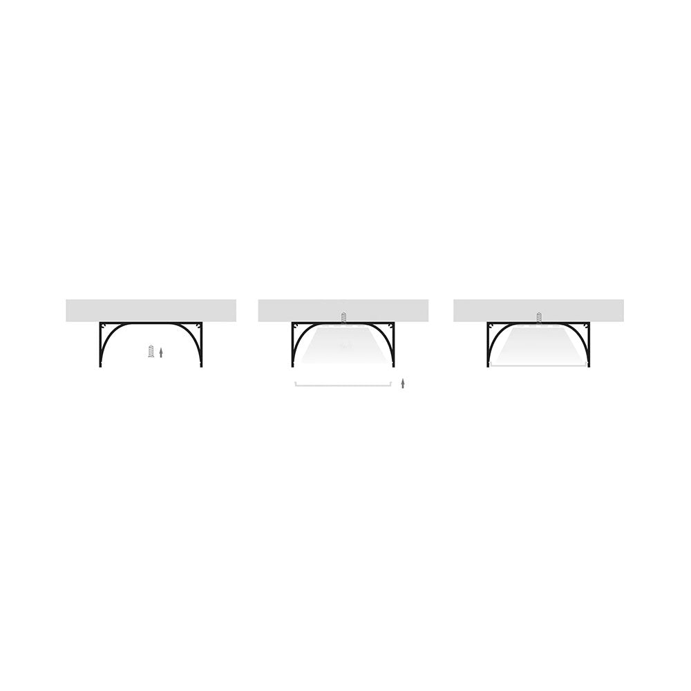 Deep Square 3 Meter 80x35mm Aluminium LED Profile Silver - HV9693-8035-3M
