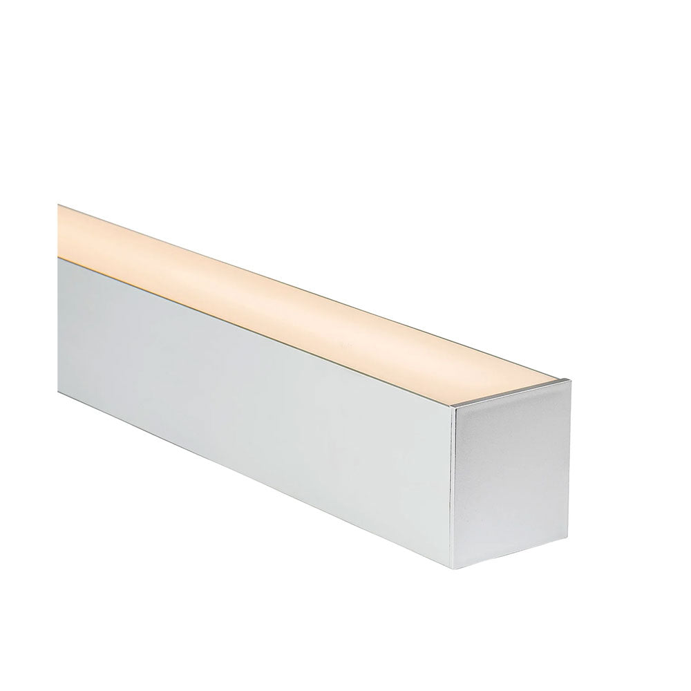 Suspended or Surface Mounted 3 Meter 82x90mm Aluminium LED Profile Silver - HV9693-8090-3M