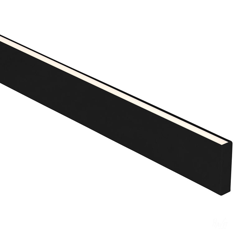 Side Mounted 1 meter 11x45mm Aluminium LED Profile Black - HV9694-1145-BLK