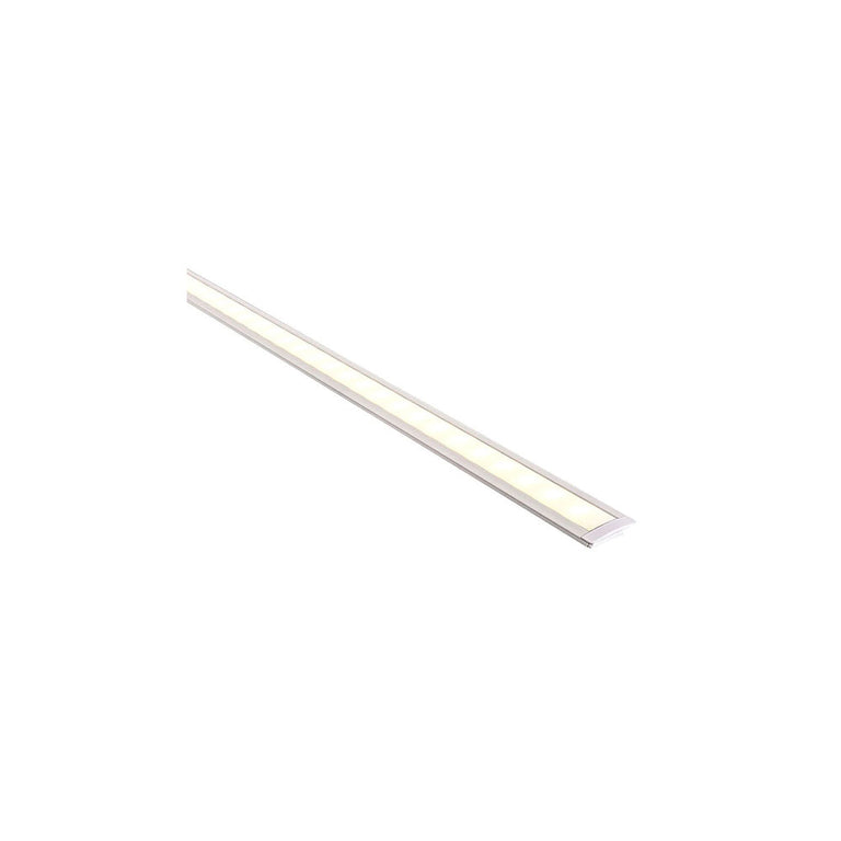 Shallow Square Recessed or Surface Mounted 3 Meter 25x9mm Winged Aluminium LED Profile White - HV9695-2507-WHT-3M