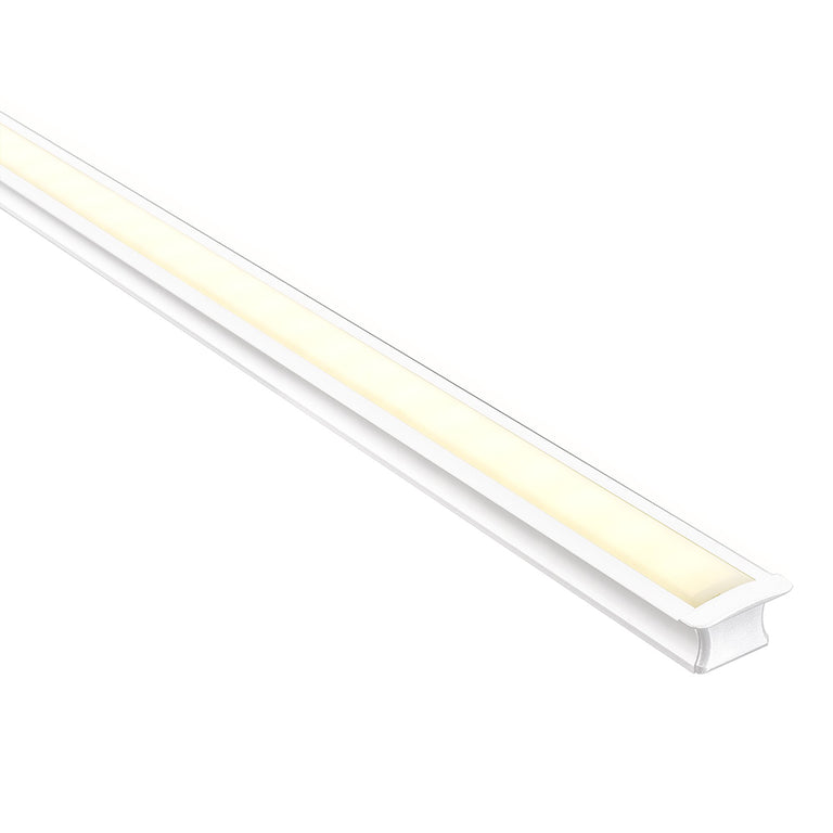 Seep Square Recessed or Surface Mounted 1 Meter 25x16mm Winged Aluminium LED Profile White - HV9695-2515-WHT
