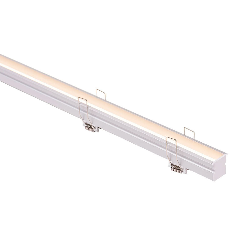 Deep Recessed Anti Glare 1 Meter 29x26mm Winged Aluminium LED Profile Silver - HV9695-2926
