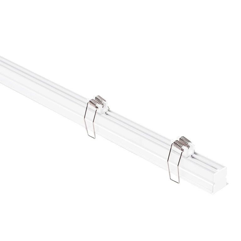 Deep Recessed Anti Glare 3 Meter 29x26mm Winged Aluminium LED Profile White - HV9695-2926-WHT-3M