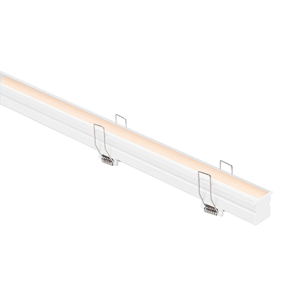 Deep Recessed Anti Glare 1 Meter 29x26mm Winged Aluminium LED Profile White - HV9695-2926-WHT