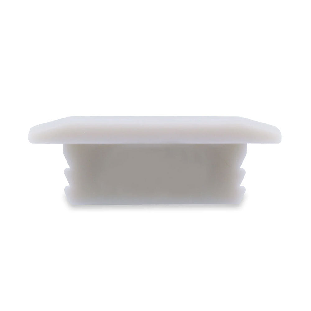 Shallow Square Surface Mounted or Recessed 2 Meter 23x8mm Winged Aluminium LED Profile Silver - HV9699-2308-2M