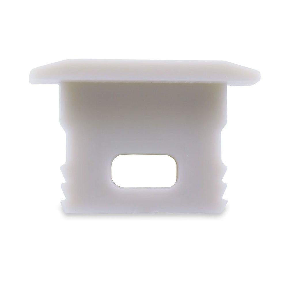 Deep Square Surface Mounted or Recessed 2 Meter 23x15mm  Winged Aluminium LED Profile Silver - HV9699-2315-2M