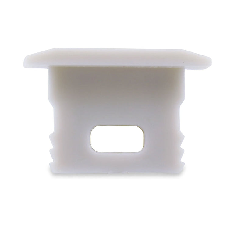 Deep Square Surface Mounted or Recessed 2 Meter 23x15mm  Winged Aluminium LED Profile Silver - HV9699-2315-2M