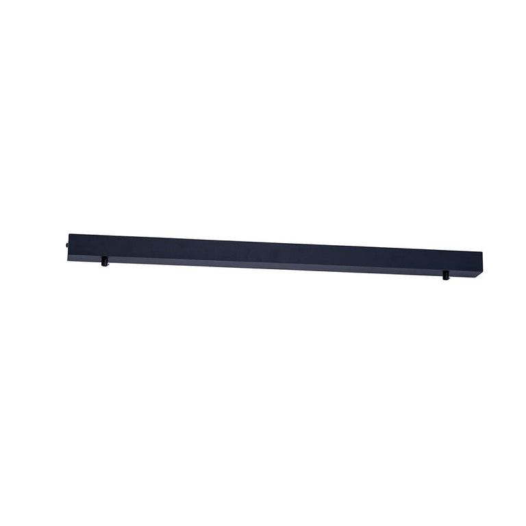 Rectangle Surface Mounted Aluminium Pendant Canopy 800mm Black - HV9705-5080-BLK