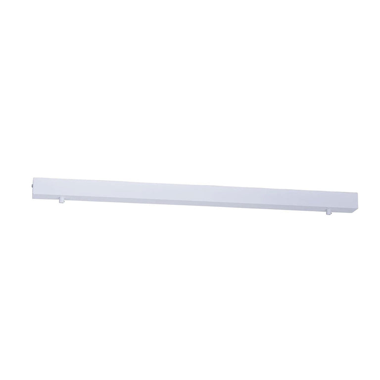 Rectangle Surface Mounted Aluminium Pendant Canopy 800mm White - HV9705-5080-WHT