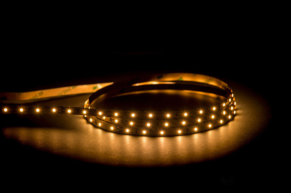 4.8W 12V DC Dimmable LED Strip / Warm White - HV9723-IP20-60-3K