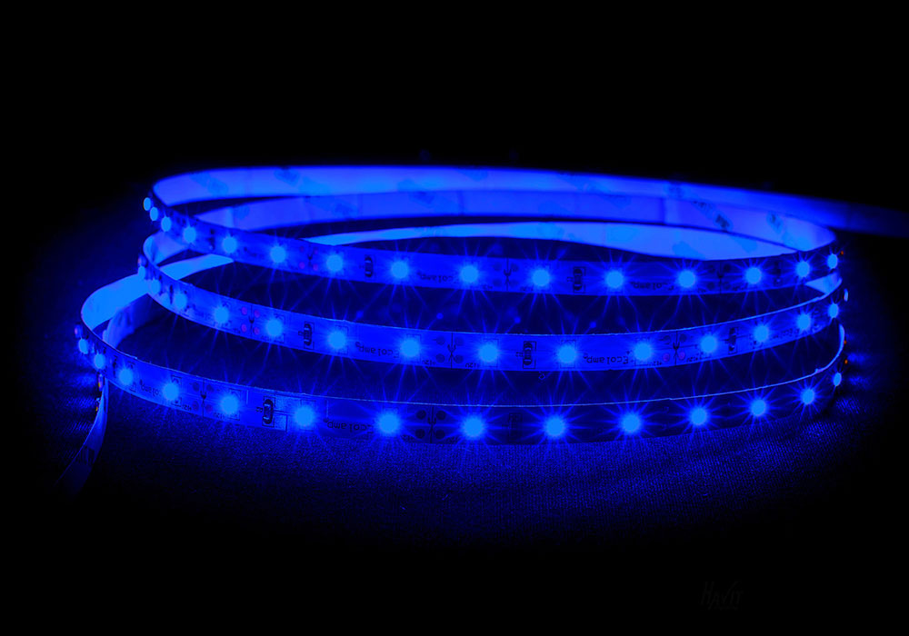 4.8W 12V DC Dimmable LED Strip / Blue - HV9723-IP20-60-B