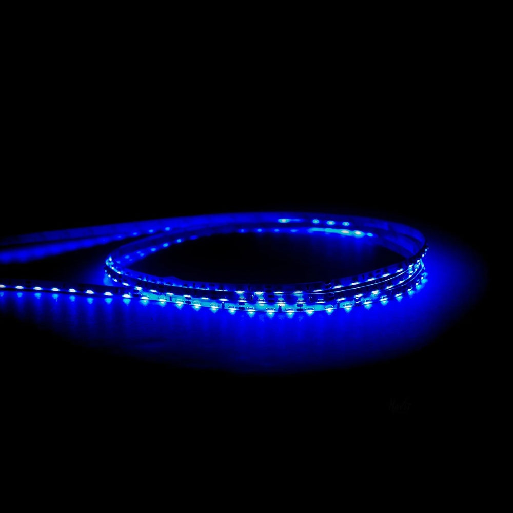 7.7W IP20 12V DC 96 LED Coloured Side Mounted 1 Metre LED Strip / Blue - HV9723-IP20-96SM-B