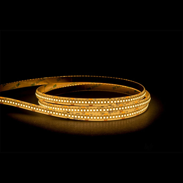 19.2W IP54 24V DC 240 LED 3000K 10 Metre LED Strip / Warm White - HV9723-IP54-240-3K-1-10M