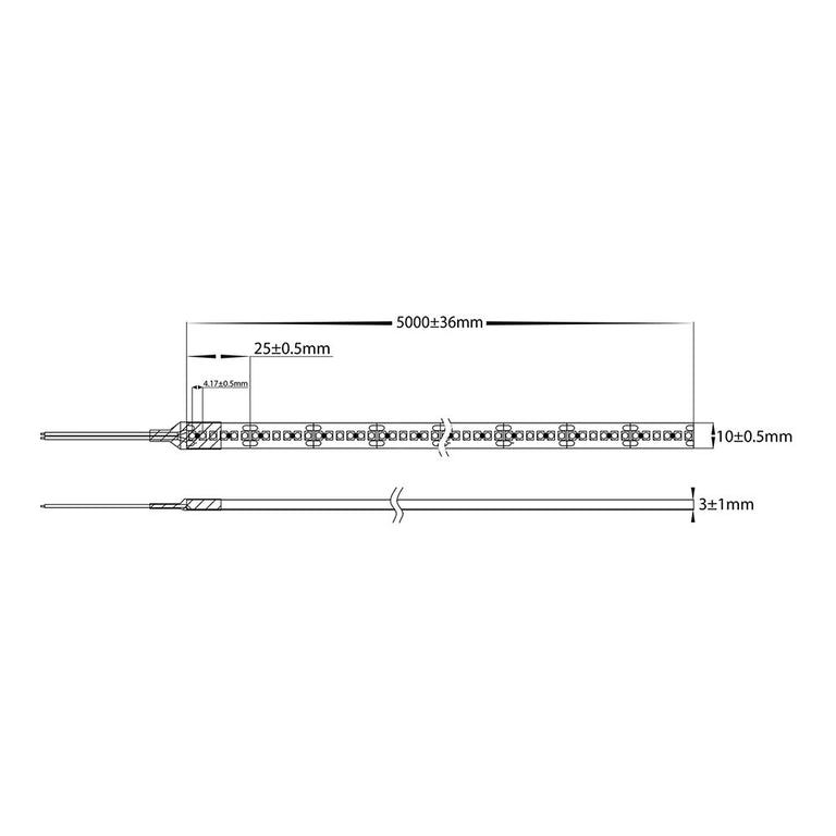19.2W IP54 24V DC 240 LED 4000K 10 Metre LED Strip / Natural White - HV9723-IP54-240-4K-1-10M