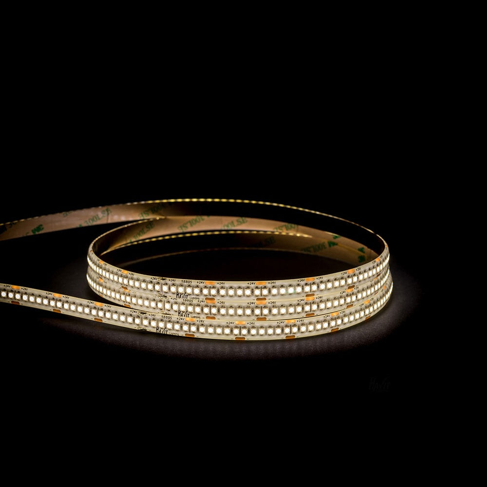 19.2W IP54 24V DC 240 LED 5500K 10 Metre LED Strip / Cool White - HV9723-IP54-240-5K-1-10M