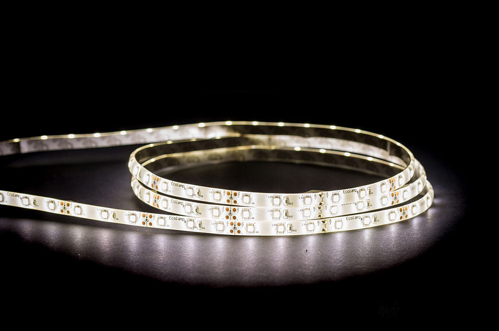 4.8W 12V DC Dimmable LED Strip / Natural White - HV9723-IP54-60-5K