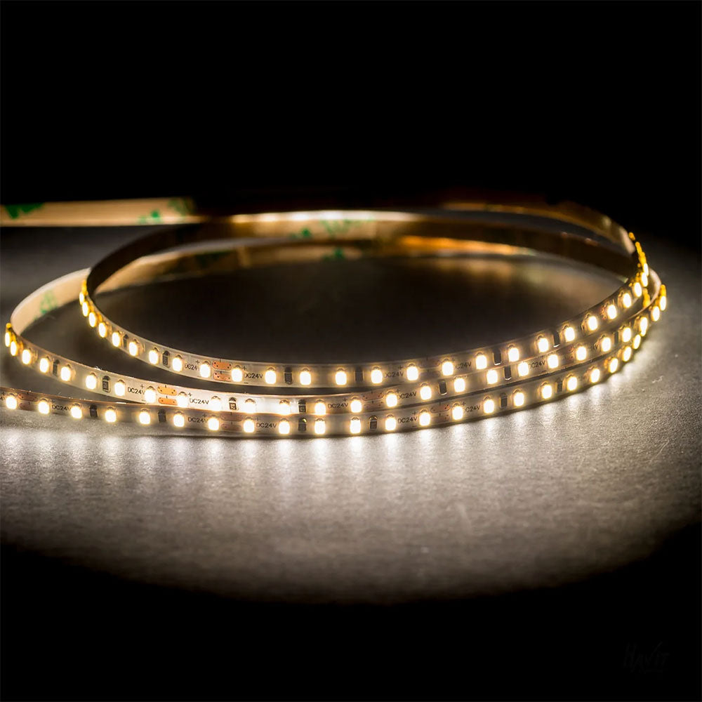 4.8W IP20 24V DC 180 LED 5500K Micro 30 Metre LED Strip / Cool White - HV9731-IP20-180-5K-30M