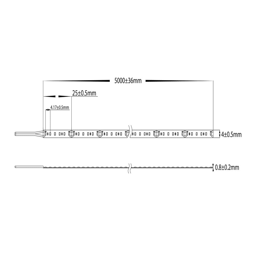 19.2W IP20 24V DC 240 LED Micro 3000K 30 Metre LED Strip / Warm White - HV9735-IP20-240-3K-30M