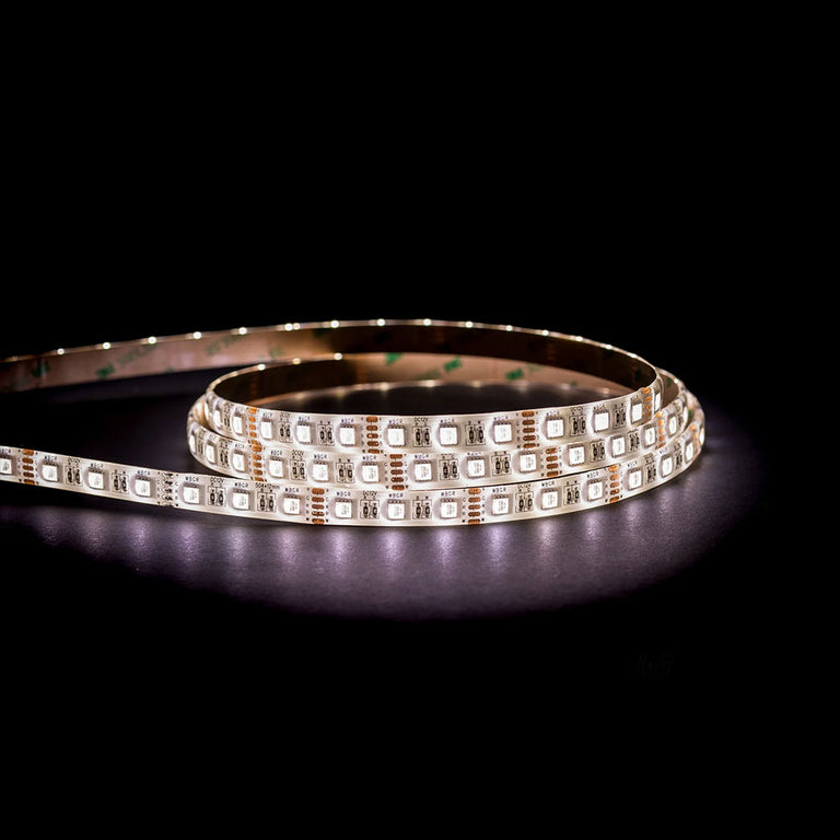 14.4W 12V DC Dimmable LED Strip / RGB + Cool White - HV9751-IP54-60-RGBC