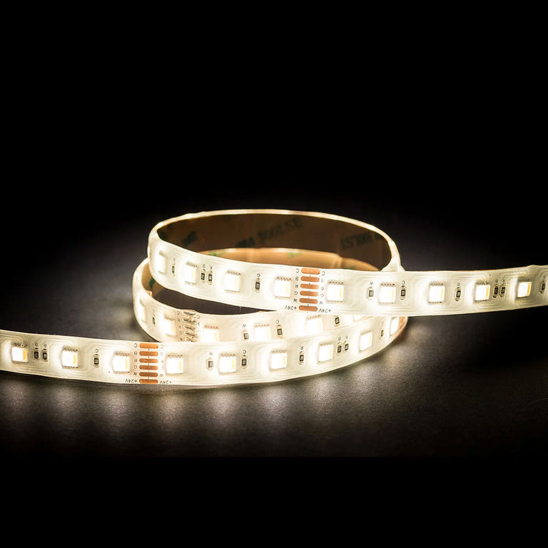 24W 24V DC Dimmable LED Strip / RGBCW - HV9752-IP54-60-RGBCW