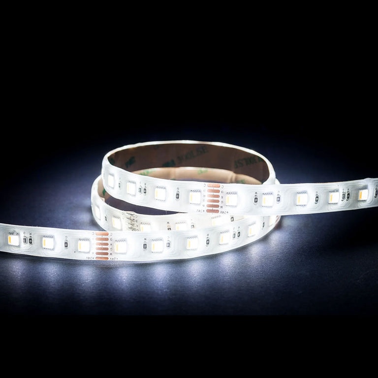 24W 24V DC Dimmable LED Strip / RGBCW - HV9752-IP54-60-RGBCW